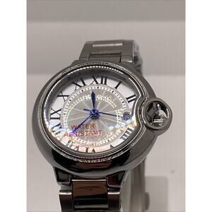 Longbo Womens Silver Dress Watch Classy Luxury Watch New Battery New!